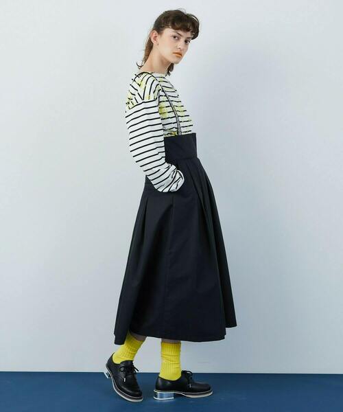 FRAPBOIS（フラボア）の「イーシーツイル スカート（スカート・レディース・ブラック/グレイッシュベージュ・1/0）」の11枚目の写真