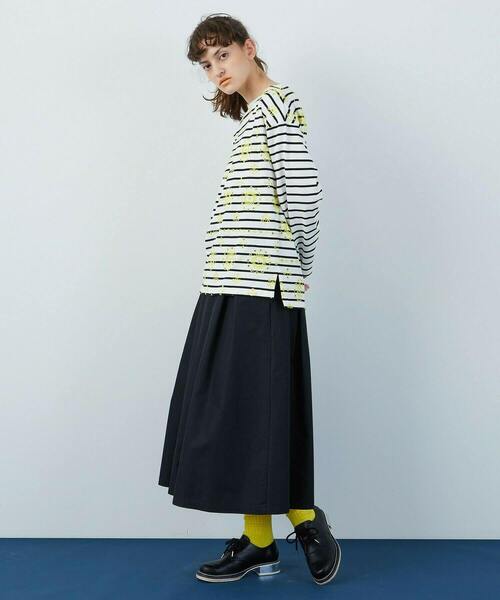 FRAPBOIS（フラボア）の「イーシーツイル スカート（スカート・レディース・ブラック/グレイッシュベージュ・1/0）」の9枚目の写真