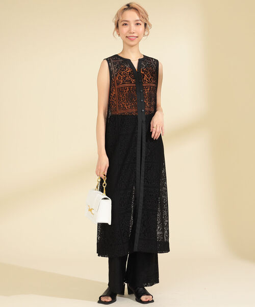 Ray BEAMS（レイビームス）の「Ray BEAMS / ビット チェーン バッグ（トートバッグ・レディース・ホワイト/ブラック・ONE SIZE）」の4枚目の写真