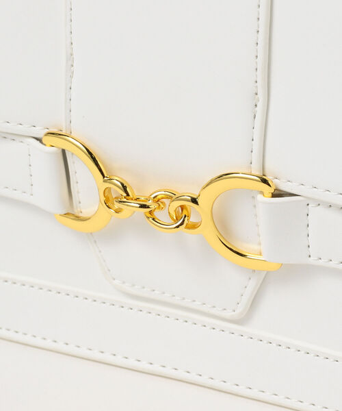 Ray BEAMS（レイビームス）の「Ray BEAMS / ビット チェーン バッグ（トートバッグ・レディース・ホワイト/ブラック・ONE SIZE）」の15枚目の写真