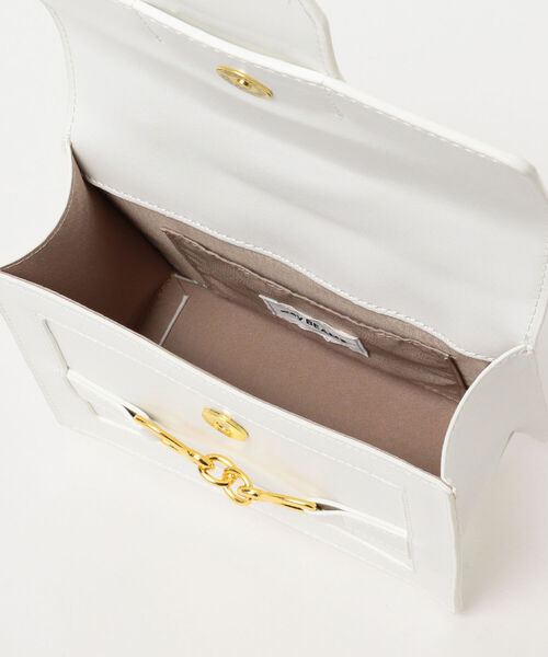 Ray BEAMS（レイビームス）の「Ray BEAMS / ビット チェーン バッグ（トートバッグ・レディース・ホワイト/ブラック・ONE SIZE）」の16枚目の写真