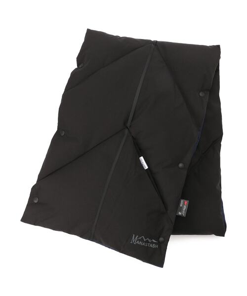 MANASTASH（マナスタッシュ）の「MANASTASH/マナスタッシュ　ISO 700 REVERSIBLE MUFFLER リバーシブルダウンマフラー（マフラー・レディース・ブラック/ベージュ/グレー・FREE）」の4枚目の写真