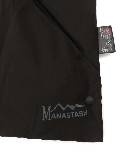 MANASTASH（マナスタッシュ）の「MANASTASH/マナスタッシュ　ISO 700 REVERSIBLE MUFFLER リバーシブルダウンマフラー（マフラー・レディース・ブラック/ベージュ/グレー・FREE）」の6枚目の写真