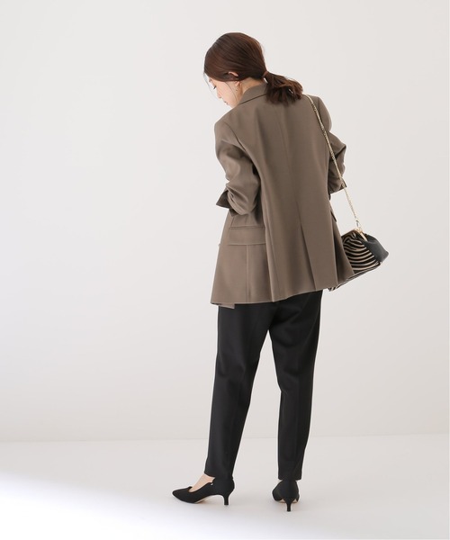 La TOTALITE(ラトータリテ)の「裏起毛イージーテーパードパンツ【手洗い可能】(その他パンツ・レディース・ブラック/アイボリー/マルチ・38/36)」の10枚目の写真
