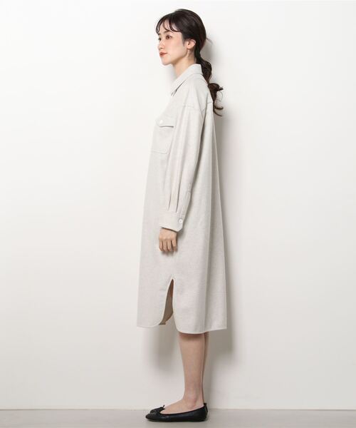 upperhights（アッパーハイツ）の「upper hights THE OFFICER DRESS（シャツワンピース・レディース・アイボリー・1）」の8枚目の写真