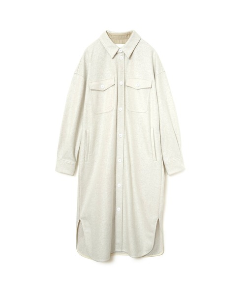 upperhights（アッパーハイツ）の「upper hights THE OFFICER DRESS（シャツワンピース・レディース・アイボリー・1）」の2枚目の写真