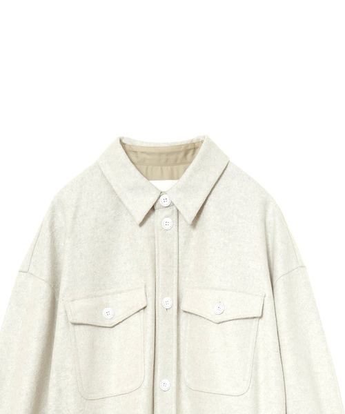 upperhights（アッパーハイツ）の「upper hights THE OFFICER DRESS（シャツワンピース・レディース・アイボリー・1）」の4枚目の写真