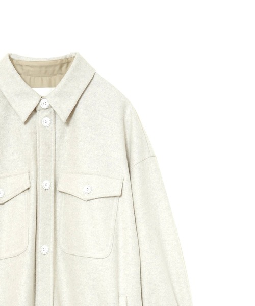 upperhights（アッパーハイツ）の「upper hights THE OFFICER DRESS（シャツワンピース・レディース・アイボリー・1）」の5枚目の写真