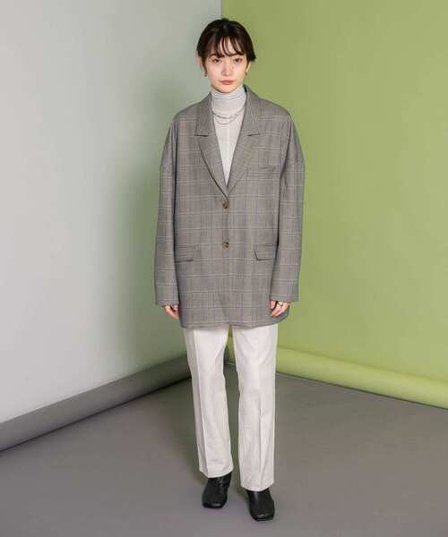 KBF（ケイビーエフ）の「オーバーサイズメンズジャケット（テーラードジャケット・レディース・グレー系その他/ブルー系その他・ONE）」の13枚目の写真