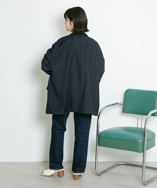 KBF（ケイビーエフ）の「オーバーサイズメンズジャケット（テーラードジャケット・レディース・グレー系その他/ブルー系その他・ONE）」の8枚目の写真