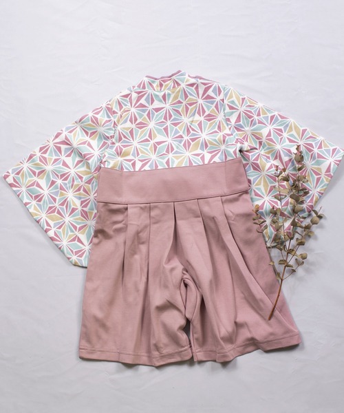 mocmof（モクモフ）の「袴ロンパース（ロンパース・キッズ・イエロー/グレー/ピンク/ネイビー・80ｃｍ/90cm/70cm）」の6枚目の写真