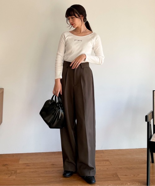 EPIMI E'PIMMY(エピミエピミー)の「フェイクレザーボストンバッグ(ボストンバッグ・レディース・ブラック/ブラウン・FREE)」の14枚目の写真