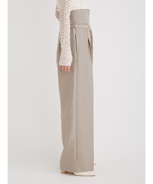 FRAY I.D（フレイアイディー）の「ハイウエストワイドパンツ