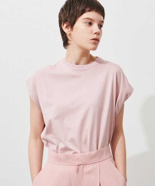 N.O.R.C by the line（ノークバイザライン）の「オーバーサイズプルオーバー（Tシャツ/カットソー・レディース・カーキ/ピンク/イエロー/ブルー/グリーン・S/M/L）」の5枚目の写真