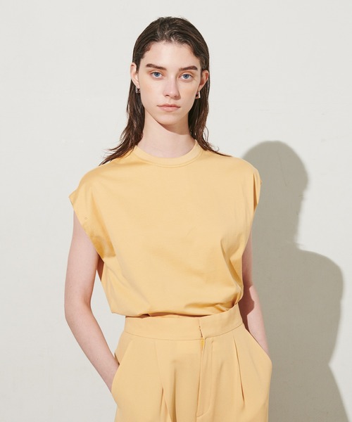 N.O.R.C by the line（ノークバイザライン）の「オーバーサイズプルオーバー（Tシャツ/カットソー・レディース・カーキ/ピンク/イエロー/ブルー/グリーン・S/M/L）」の7枚目の写真