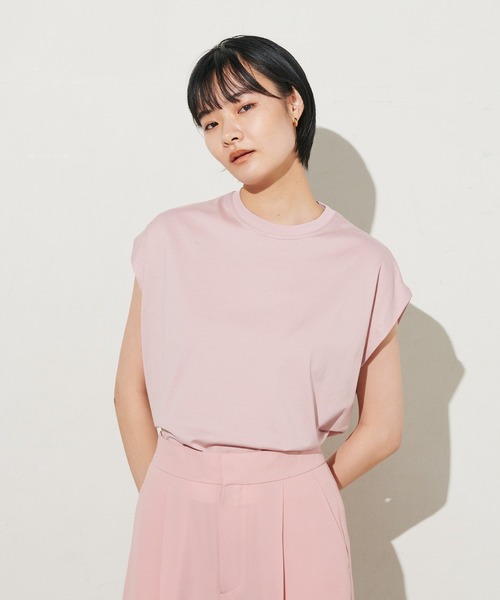 N.O.R.C by the line（ノークバイザライン）の「オーバーサイズプルオーバー（Tシャツ/カットソー・レディース・カーキ/ピンク/イエロー/ブルー/グリーン・S/M/L）」の6枚目の写真