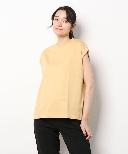 N.O.R.C by the line（ノークバイザライン）の「オーバーサイズプルオーバー（Tシャツ/カットソー・レディース・カーキ/ピンク/イエロー/ブルー/グリーン・S/M/L）」の16枚目の写真