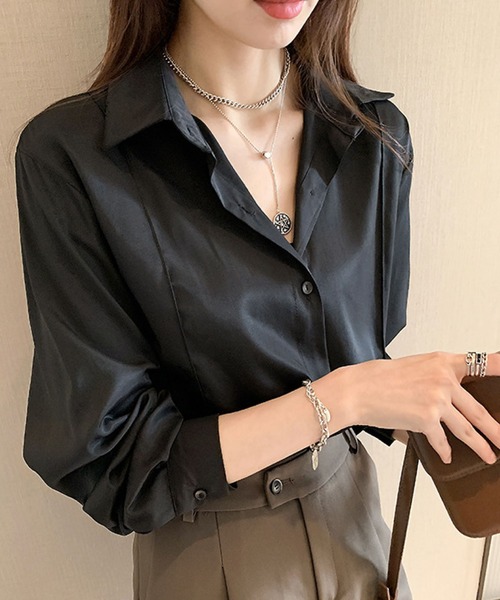 meJane(ミージェーン)の「シンプルシルエットピンタック大人カラーシャツ【ZOZOTOWN限定】(シャツ/ブラウス・レディース・ホワイト/ライトブルー/ブラック/ライトベージュ・FREE)」の11枚目の写真