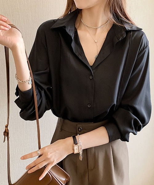meJane(ミージェーン)の「シンプルシルエットピンタック大人カラーシャツ【ZOZOTOWN限定】(シャツ/ブラウス・レディース・ホワイト/ライトブルー/ブラック/ライトベージュ・FREE)」の12枚目の写真