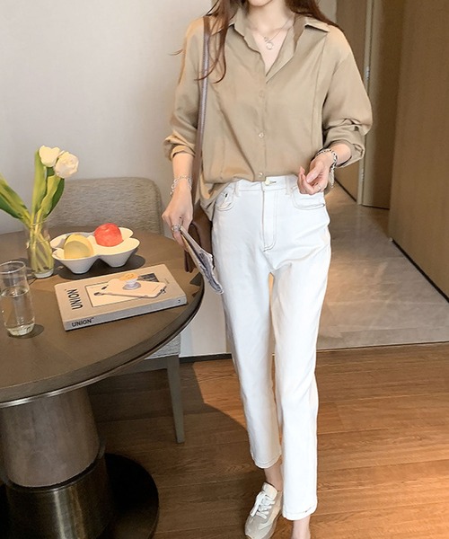 meJane(ミージェーン)の「シンプルシルエットピンタック大人カラーシャツ【ZOZOTOWN限定】(シャツ/ブラウス・レディース・ホワイト/ライトブルー/ブラック/ライトベージュ・FREE)」の18枚目の写真