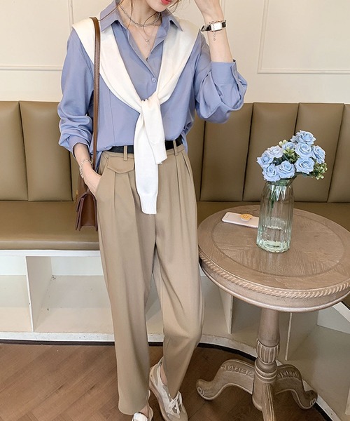 meJane(ミージェーン)の「シンプルシルエットピンタック大人カラーシャツ【ZOZOTOWN限定】(シャツ/ブラウス・レディース・ホワイト/ライトブルー/ブラック/ライトベージュ・FREE)」の21枚目の写真