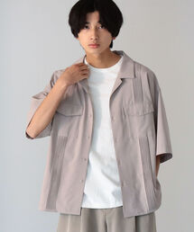 【WEB限定】BeAMS DOT / ショートスリーブ キューバシャツ