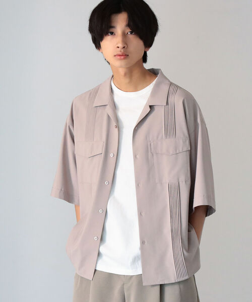 BeAMS DOT（ビームスドット）の「【WEB限定】BeAMS DOT / ショートスリーブ キューバシャツ（シャツ/ブラウス・メンズ・ブラウン系その他/グリーン系その他4・MEDIUM/LARGE）」の3枚目の写真