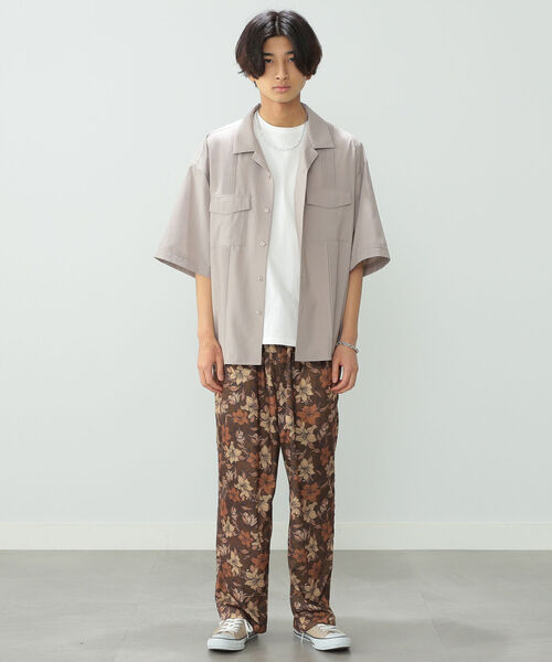 BeAMS DOT（ビームスドット）の「【WEB限定】BeAMS DOT / ショートスリーブ キューバシャツ（シャツ/ブラウス・メンズ・ブラウン系その他/グリーン系その他4・MEDIUM/LARGE）」の9枚目の写真