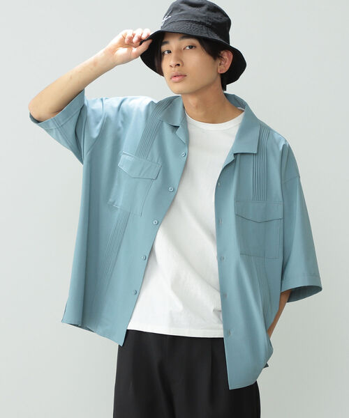 BeAMS DOT（ビームスドット）の「【WEB限定】BeAMS DOT / ショートスリーブ キューバシャツ（シャツ/ブラウス・メンズ・ブラウン系その他/グリーン系その他4・MEDIUM/LARGE）」の14枚目の写真