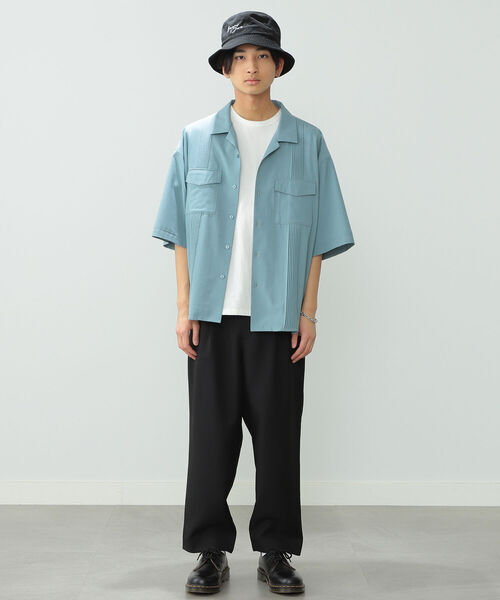 BeAMS DOT（ビームスドット）の「【WEB限定】BeAMS DOT / ショートスリーブ キューバシャツ（シャツ/ブラウス・メンズ・ブラウン系その他/グリーン系その他4・MEDIUM/LARGE）」の16枚目の写真