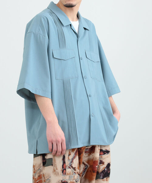 BeAMS DOT（ビームスドット）の「【WEB限定】BeAMS DOT / ショートスリーブ キューバシャツ（シャツ/ブラウス・メンズ・ブラウン系その他/グリーン系その他4・MEDIUM/LARGE）」の22枚目の写真
