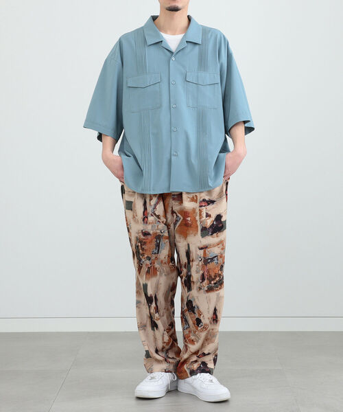 BeAMS DOT（ビームスドット）の「【WEB限定】BeAMS DOT / ショートスリーブ キューバシャツ（シャツ/ブラウス・メンズ・ブラウン系その他/グリーン系その他4・MEDIUM/LARGE）」の21枚目の写真