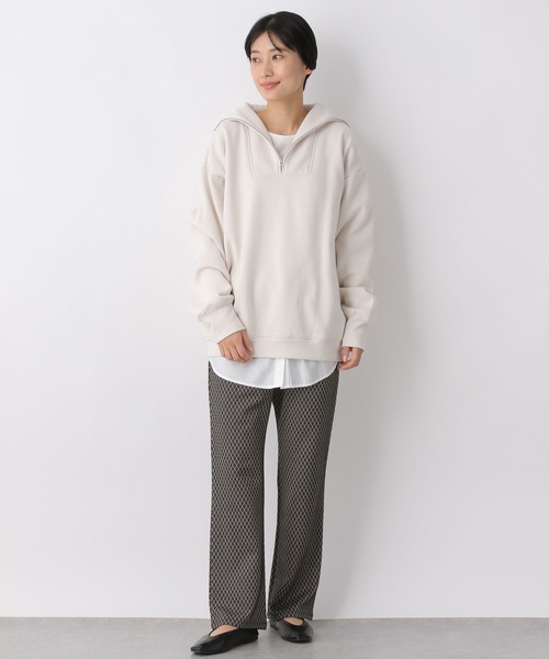 LEPSIM（レプシィム）の「カットジャガードパンツ　262353（その他パンツ・レディース・グレイッシュベージュ/ブラック・FREE）」の3枚目の写真