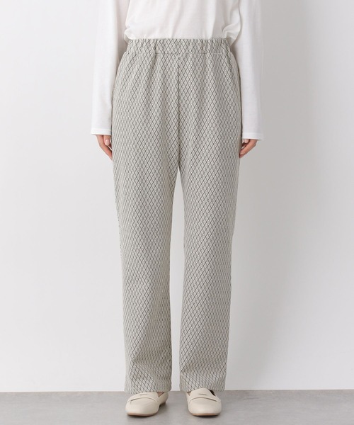 LEPSIM（レプシィム）の「カットジャガードパンツ　262353（その他パンツ・レディース・グレイッシュベージュ/ブラック・FREE）」の6枚目の写真