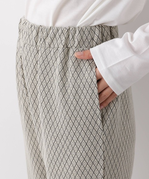 LEPSIM（レプシィム）の「カットジャガードパンツ　262353（その他パンツ・レディース・グレイッシュベージュ/ブラック・FREE）」の10枚目の写真