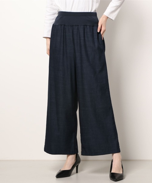 BEARDSLEY（ビアズリー）の「3サイズ展開 ウエストリブデニムパンツ（その他パンツ・レディース・カーキ/ブルー/ブラック/インディゴブルー・1/2/0）」の3枚目の写真