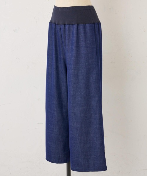 BEARDSLEY（ビアズリー）の「3サイズ展開 ウエストリブデニムパンツ（その他パンツ・レディース・カーキ/ブルー/ブラック/インディゴブルー・1/2/0）」の15枚目の写真