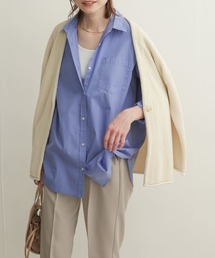 コットンレギュラーカラーオーバーシャツ