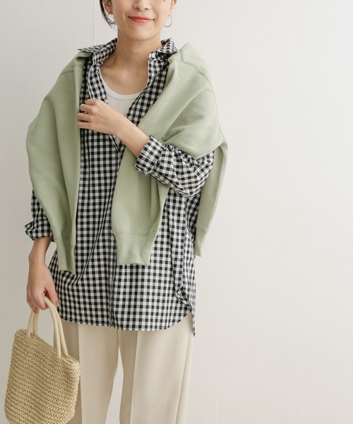 URBAN RESEARCH DOORS（アーバンリサーチドアーズ）の「コットンレギュラーカラーオーバーシャツ（シャツ/ブラウス・レディース・ブルー/ブルー系その他/ブラック系その他・1）」の22枚目の写真