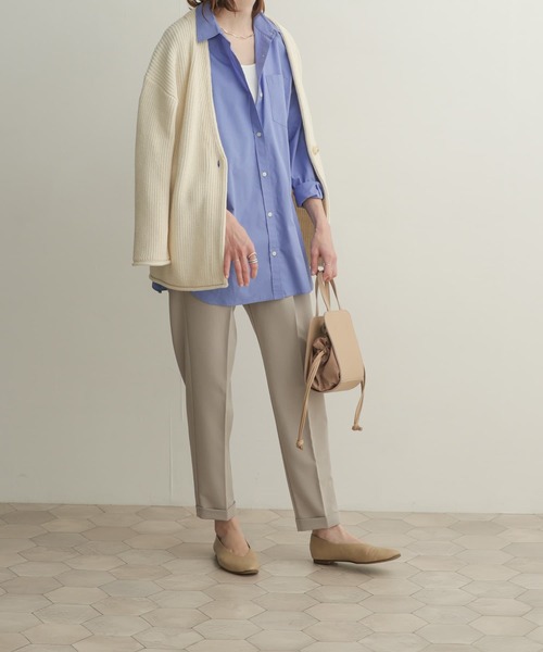 URBAN RESEARCH DOORS（アーバンリサーチドアーズ）の「コットンレギュラーカラーオーバーシャツ（シャツ/ブラウス・レディース・ブルー/ブルー系その他/ブラック系その他・1）」の10枚目の写真