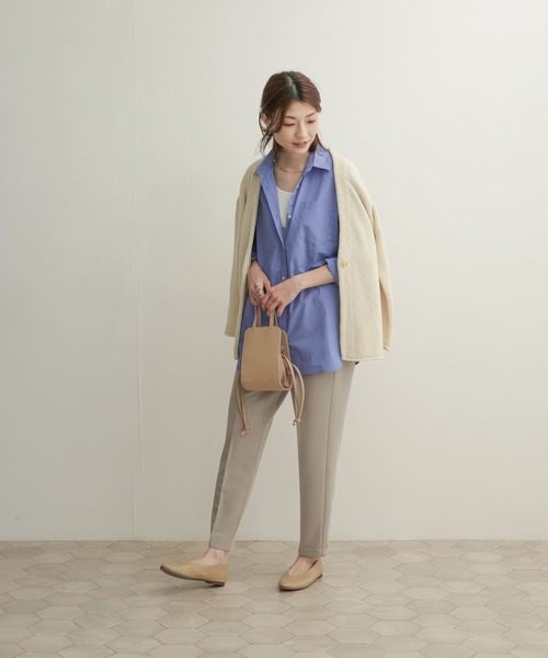 URBAN RESEARCH DOORS（アーバンリサーチドアーズ）の「コットンレギュラーカラーオーバーシャツ（シャツ/ブラウス・レディース・ブルー/ブルー系その他/ブラック系その他・1）」の12枚目の写真