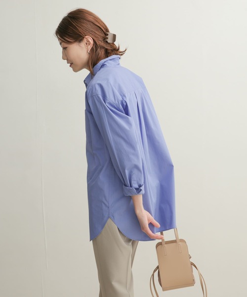 URBAN RESEARCH DOORS（アーバンリサーチドアーズ）の「コットンレギュラーカラーオーバーシャツ（シャツ/ブラウス・レディース・ブルー/ブルー系その他/ブラック系その他・1）」の15枚目の写真