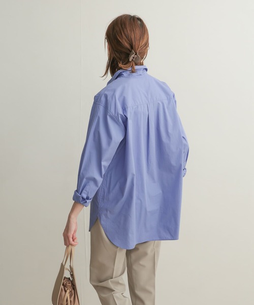 URBAN RESEARCH DOORS（アーバンリサーチドアーズ）の「コットンレギュラーカラーオーバーシャツ（シャツ/ブラウス・レディース・ブルー/ブルー系その他/ブラック系その他・1）」の16枚目の写真