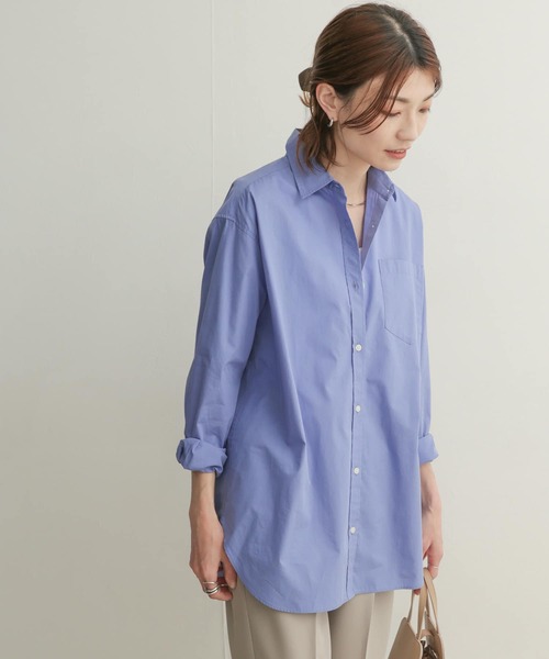 URBAN RESEARCH DOORS（アーバンリサーチドアーズ）の「コットンレギュラーカラーオーバーシャツ（シャツ/ブラウス・レディース・ブルー/ブルー系その他/ブラック系その他・1）」の17枚目の写真
