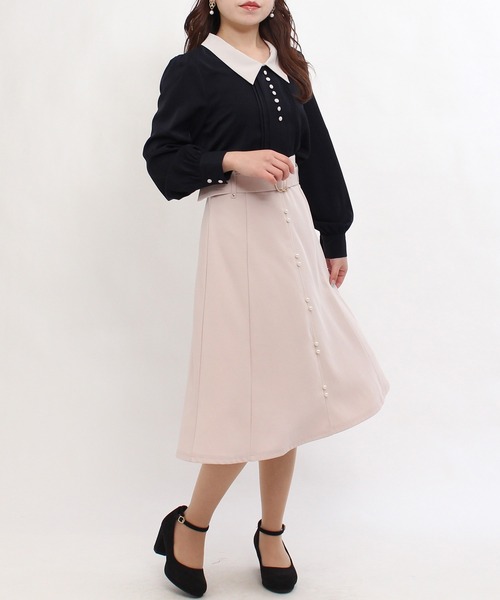 ASTORIA ODIER（アストリアオディール）の「センタパールトレンチスカート（スカート・レディース・ベージュ/ピンクベージュ/イエロー/ネイビー・LARGE/SMALL/MEDIUM）」の14枚目の写真