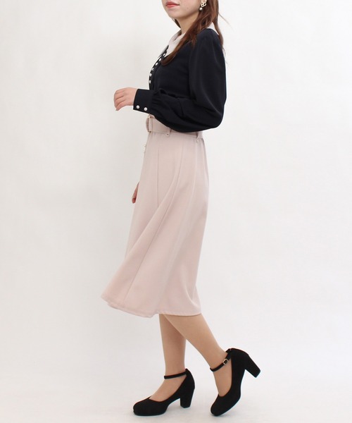 ASTORIA ODIER（アストリアオディール）の「センタパールトレンチスカート（スカート・レディース・ベージュ/ピンクベージュ/イエロー/ネイビー・LARGE/SMALL/MEDIUM）」の15枚目の写真