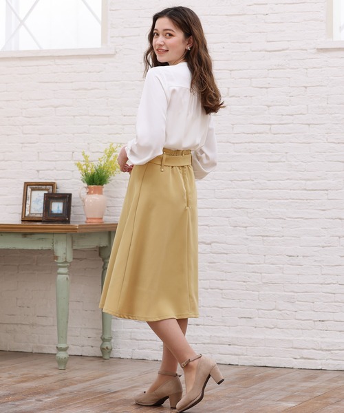 ASTORIA ODIER（アストリアオディール）の「センタパールトレンチスカート（スカート・レディース・ベージュ/ピンクベージュ/イエロー/ネイビー・LARGE/SMALL/MEDIUM）」の19枚目の写真
