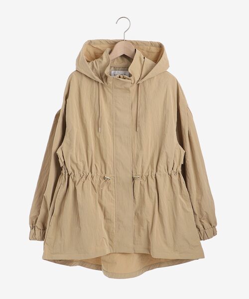 le.coeur blanc（ルクールブラン）の「ドロストオーバーフーデットブルゾン（ブルゾン・レディース・オフホワイト/ライトグリーン/キャメル・38）」の6枚目の写真