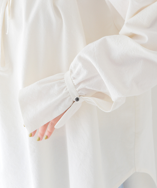 IENA - 【MACO様専】ESLOW drawstring シャツPO ESLOW Drawstring shirtsの通販 by ma's shop｜ラクマ