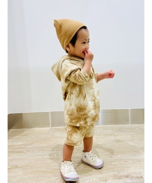GAP（ギャップ）の「タイダイ柄 ミニ Gapアーチロゴ  パーカー (幼児)（パーカー・キッズ・ベージュ・2 YRS/3 YRS/4 YRS/5 YRS）」の4枚目の写真